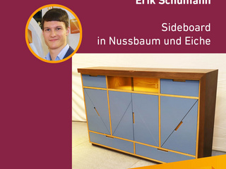 Die Gute Form 2024: Erik Schumann, Sideboard in Nussbaum und Eiche