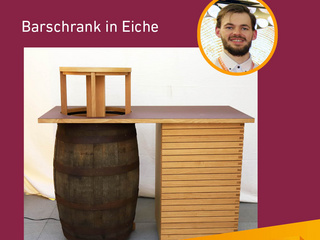 Die Gute Form 2024: Maik Ullrich, Barschrank in Eiche