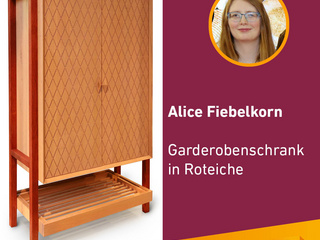 Die Gute Form 2024: Alice Fiebelkorn, Garderobenschrank in Roteiche